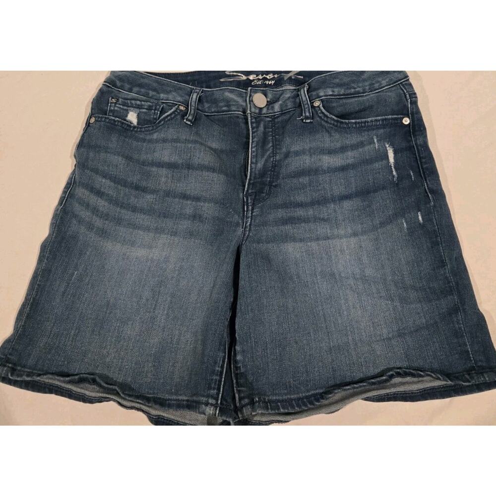seven7 jean Shorts womens Size 10 Dark Wash